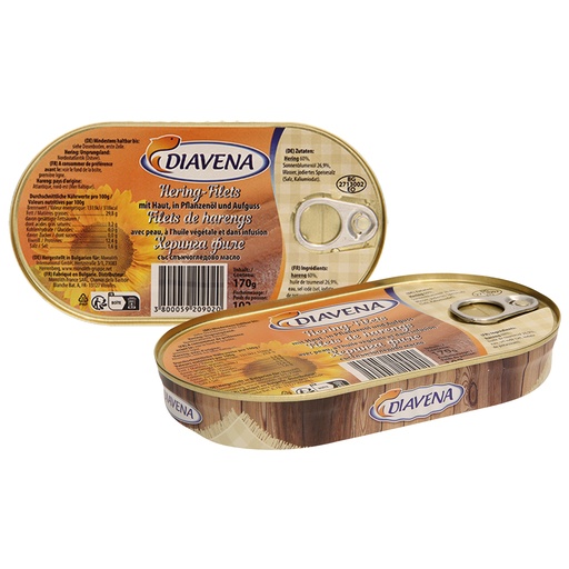 Филе сельди с кожей, в растительном масле и маринаде