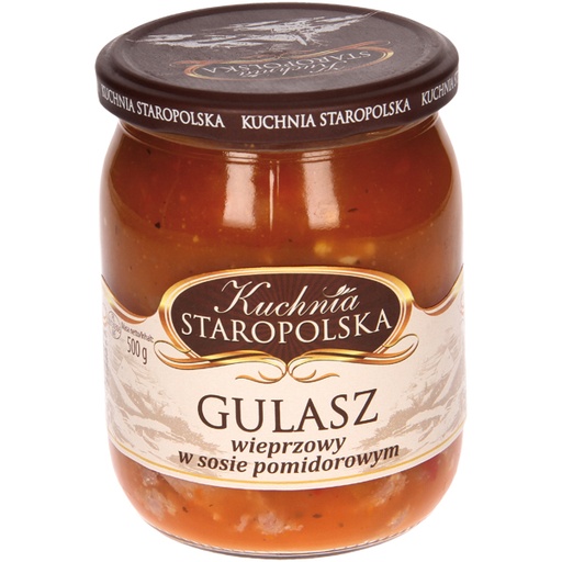 Varkensstoofpot in tomatensaus ""Gulasz wieprzowy w sosie po