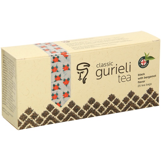 Aromatisierte zwarte Georgische thee met bergamot-smaak "Gur