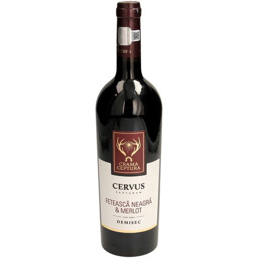 Cervus Fetasca Neagra & Merlot Vin Rosu Demisec Вино из Румы