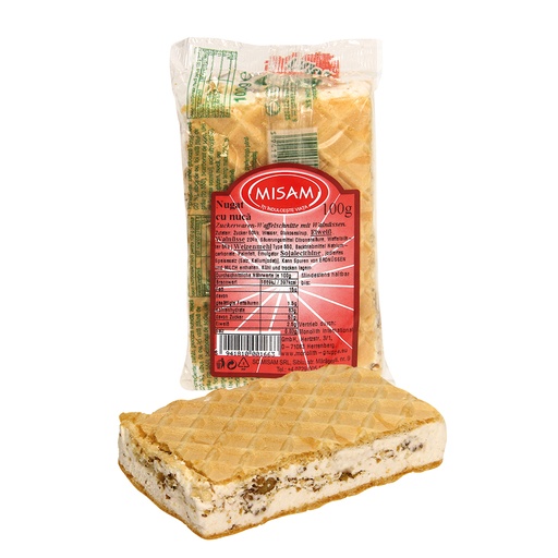 Вафли с начинкой из суфле с грецким орехом