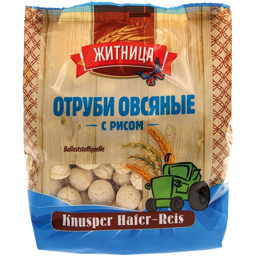 Haver-rijst-product, geëxtrudeerd