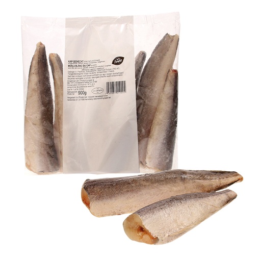 Капский хек, без головы и хвоста, потрашенный, глазированный