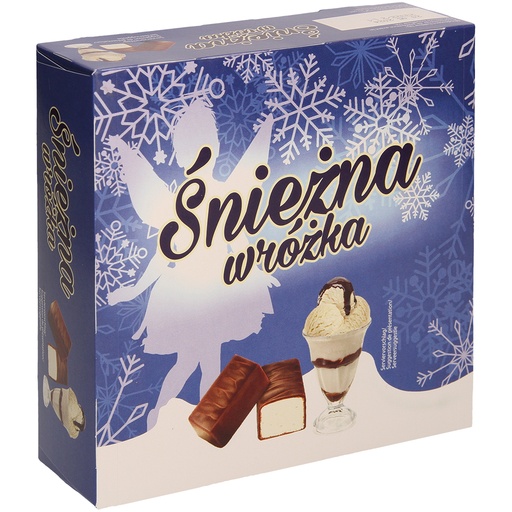 Schaumzuikerproduct met roomijs-smaak in chocolade. Chocolad