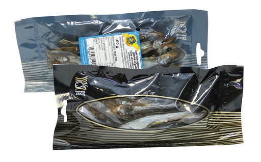 Мойва (Mallotus villosus), с головой, вяленая и соленая, не