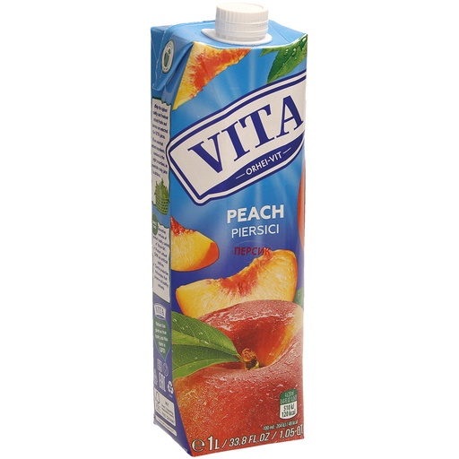 Perzik nectar. Vruchtgehalte: minimaal 50%