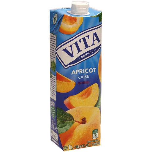 Abrikozen nectar. Vruchtgehalte: minimaal 50%