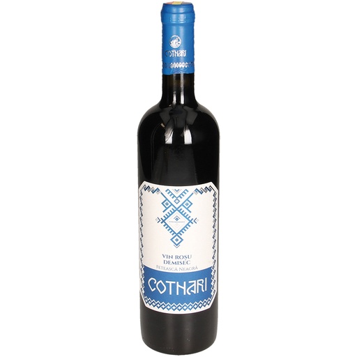 Rode wijn uit Roemenië "Feteasca Neagra", halfdroog