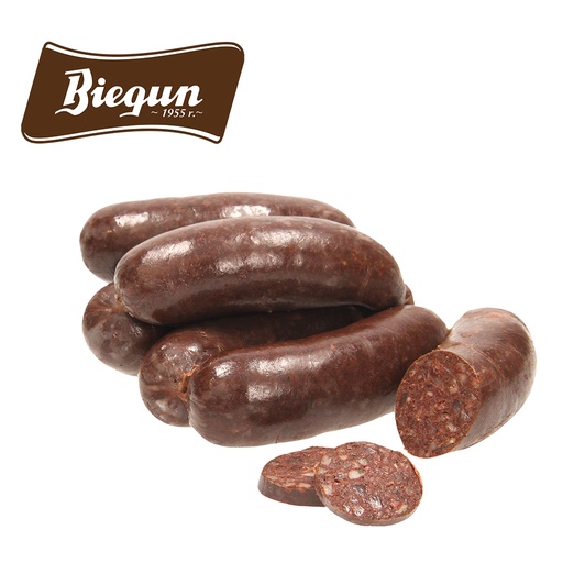 Kaszanka-product met spek, varkenskopvlees en granen naar Po