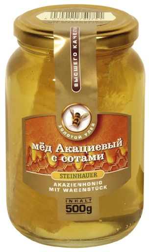 Мёд акациевый с сотами