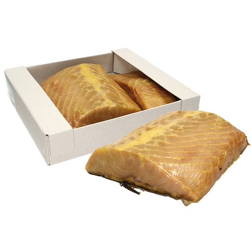 Осетр филе с кожей, холодного копчения