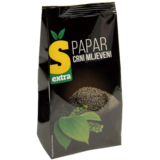 Zwarte peper gemalen
