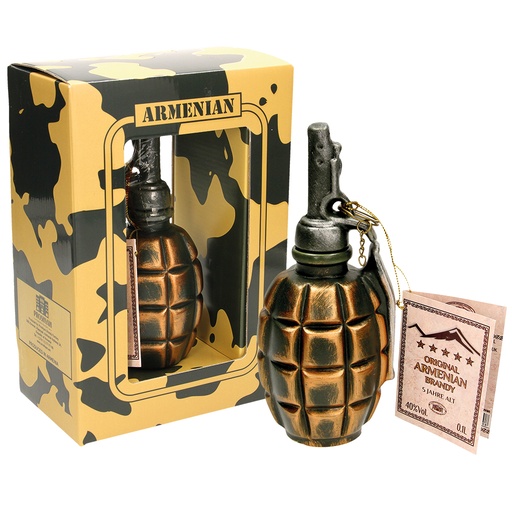 Armeense brandy ""GRANATE"" aardewerken 40% vol., in geschen