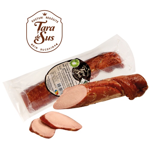 Varkenshaas, gekookt, gezouten, gerookt en gekruid.