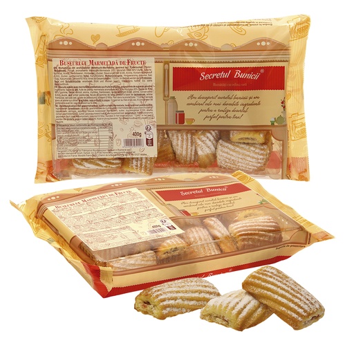 Печенье с ароматизированным джемом из нескольких фруктов, по