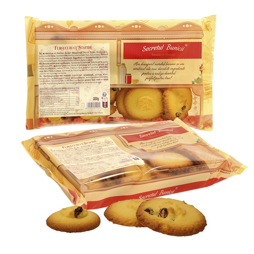 Zachte koekjes met rozijnen ""Secretul bunicii-Fursecuri cu 