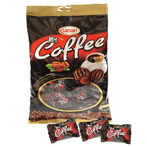 "My coffee" gevulde harde karamel met koffiesmaak.