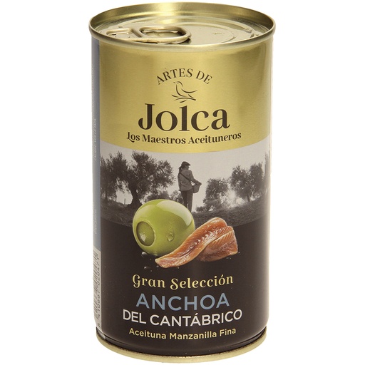 Зелёные оливки с начинкой из анчоусов. Пастеризованные.