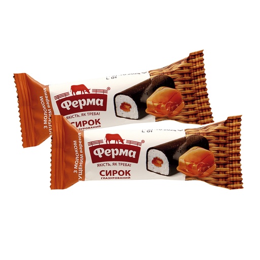 Reep van verse kwark gevuld