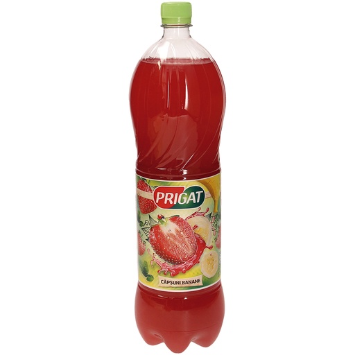 Verfrissend drankje met banaan-aardbei smaak