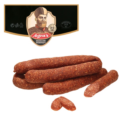 "Carnati de casa uscati" Brouwenworst van varkens- en kippen