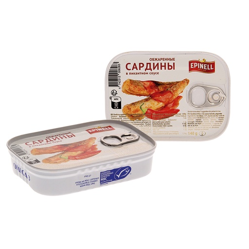 Gebakken sardines in tomatensaus, pittig