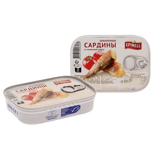 Gebakken sardines in tomatensaus