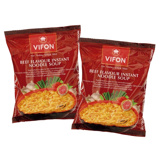 Instant-noedels met rundvleessmaak