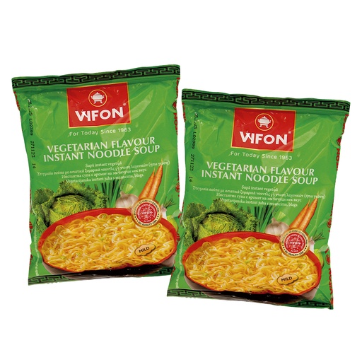 Instant-noedels met groentesmaak