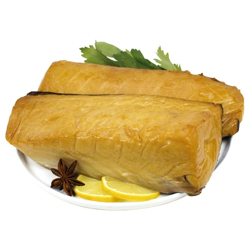 Botermakreelstukken (Lepidocybium spp.), koudgerookt