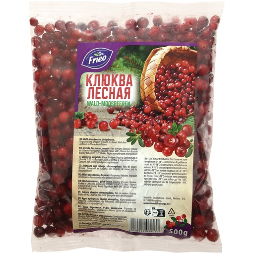 Клюква лесная, замороженная.