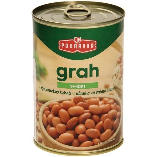 Gesteriliseerde bruine bonen in pekel