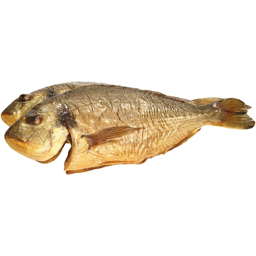 Дорада, потрашенная, с головой горячего копчения