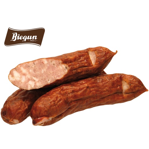 Вареная свиная колбаса среднего помола с можжевельника, копч