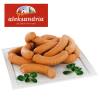 Fijne gekookte worstjes, gerookt "Kielbasa parowkowa"