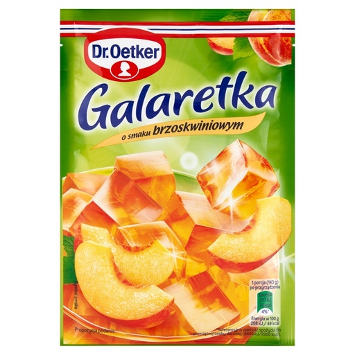 Dr.Oetker gelei met perziksmaak