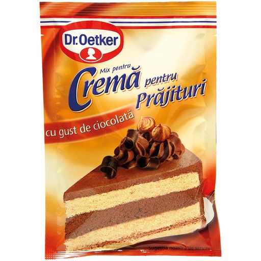 Crema pentru prajituri cu gust de ciocolata