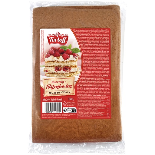 "TORTOFF" Коржи для торта,3x18x28см