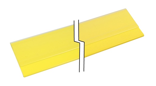 Ценникодержатель полки с задней заслонкой, жёлтый