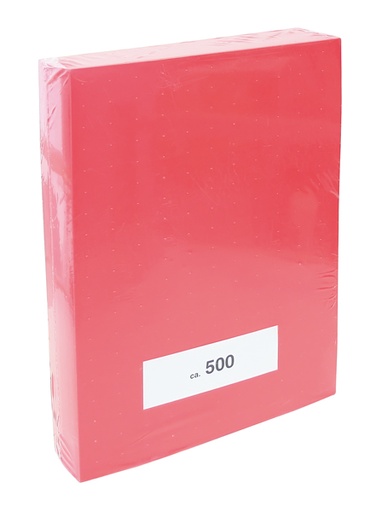 Schaplabels rood 105x37mm DIN A-4, 500 vel