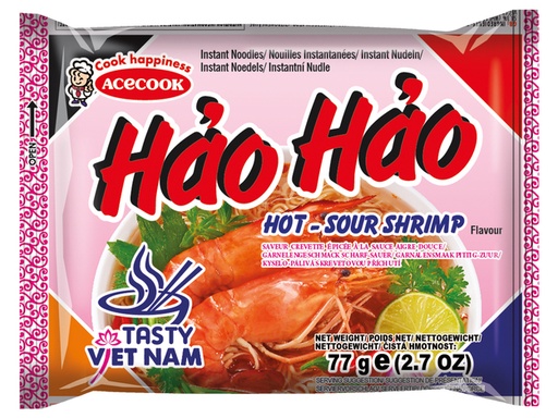 Hao Hao Instant Noodles Hot & Sour 77g