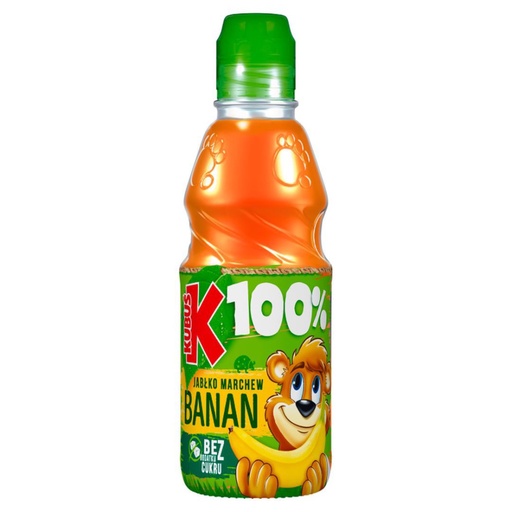 Sokuś-sap 100% banaan, wortel, appels, 0,3l